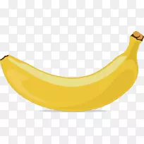 香蕉劈开香蕉布丁夹艺术-香蕉剪贴画