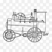 蒸汽机蒸汽牵引车蒸汽机车牵引发动机.张力