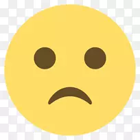 Emojipedia悲伤笑脸皱眉