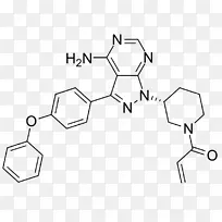 布鲁顿酪氨酸激酶b细胞药物结构.物理结构