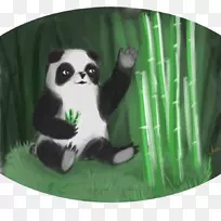 大熊猫绿色竹子
