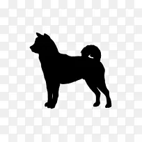 赤田石下犬拉布拉多猎犬金毛猎犬-沙哑的剪影