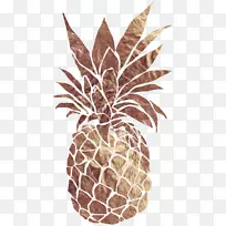 菠萝印花艺术金菠萝