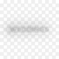 商标字型-婚礼标题PNG