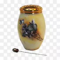 花瓶陶瓷瓮-精美的手绘绘画