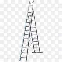 梯子EN 131钢丝绳楼梯铝-BBU