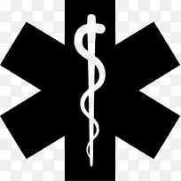 生命之星紧急医疗服务紧急医疗技师卡图乌斯作为医学剪贴画的象征-紧急护理
