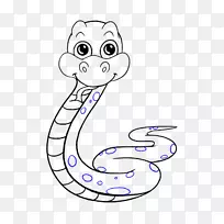 画蛇卡通海蛇-各种形状
