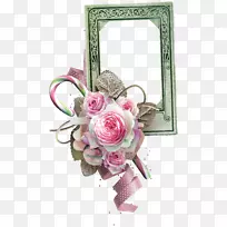 切花花园玫瑰剪辑艺术-花卉装饰框架