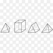 三角形区域三角棱镜金字塔-三维矩形