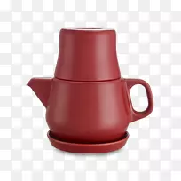 茶壶、电壶、咖啡杯、金童茶壶-创意茶壶