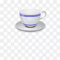 咖啡杯碟杯钴蓝杯咖啡
