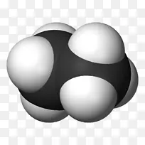 乙烷空间填充模型分子模型烷烃珠