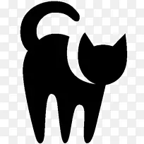 猫电脑图标兽医黑猫攻击