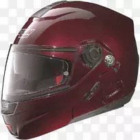 自行车头盔摩托车头盔诺兰头盔AGV-彩色红酒