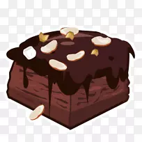 巧克力布朗尼巧克力蛋糕软糖夹艺术-新产品推广