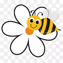 蜜蜂花椒后蜂王剪贴画-小黄花的故事