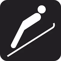 滑雪跳台滑雪冬奥会剪贴画滑雪板部分