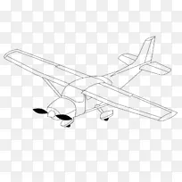 轻型飞机螺旋桨翼航空航天工程飞机图片