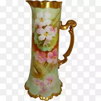 水罐花瓶瓷水壶手绘花盆