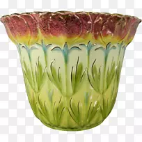 花瓶植物-手绘花盆