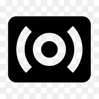 扬声器环绕声音电脑图标立体声音响