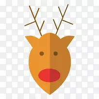 驯鹿犬科电脑图标剪辑艺术卡通圣诞鹿