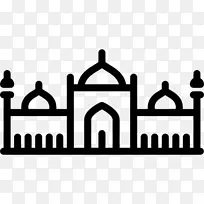 巴德沙希清真寺巴基斯坦纪念碑米纳尔-e-巴基斯坦剪贴画-巴基斯坦