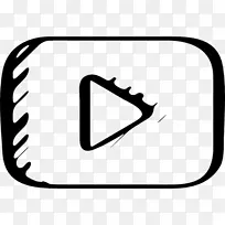 youtube计算机图标徽标草图.草图