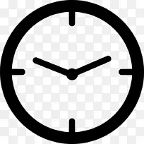 计算机图标、闹钟、时间和出勤率时钟.时钟