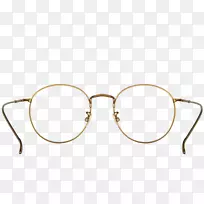 眼镜护目镜棕色铜框薄