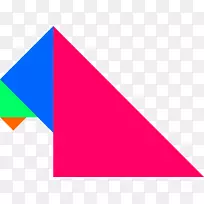 三角形面积洋红-锋利三角形