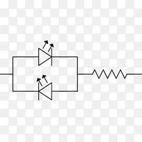 电路图显示电路电线电缆开关发光二极管