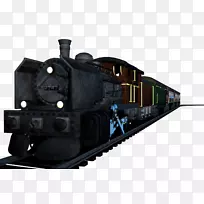 火车客车蒸汽机车2-6-2-q版玩具火车