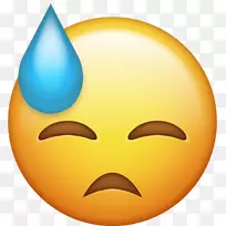 表情笑脸汗水表情-汗水