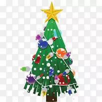 圣诞树剪贴画-漂亮的圣诞树形状