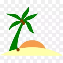 棕榈岛剪贴画-海岛