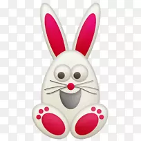 兔子复活节兔画夹艺术-复活节兔子PNG