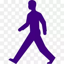 视觉感知健康步行管理-男子步行