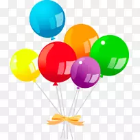 气球儿童生日剪贴画-儿童生日