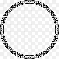 圆形白色字体-几何边框