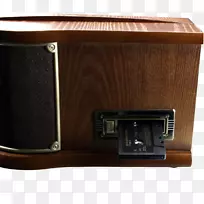 小型盒式调频广播留声机唱片光盘复古怀旧