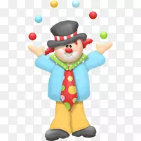 马戏团小丑剪辑艺术狂欢节气球
