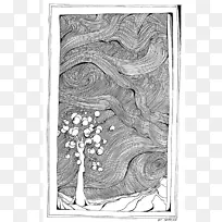 笔画绘画艺术素描彩灯