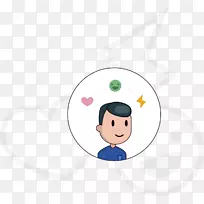 人类行为材料剪贴画-不文明行为