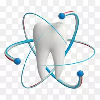 牙科蛀牙人牙齿三维健康图