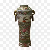 花瓶陶瓷装饰艺术家庭玫瑰花瓷花瓶