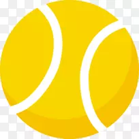 网球比赛运动-黄色球