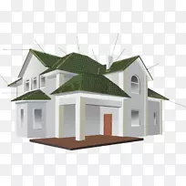 建筑屋顶瓷砖正面材料.电子房屋