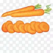胡萝卜蔬菜水果剪贴画-胡萝卜剪贴画